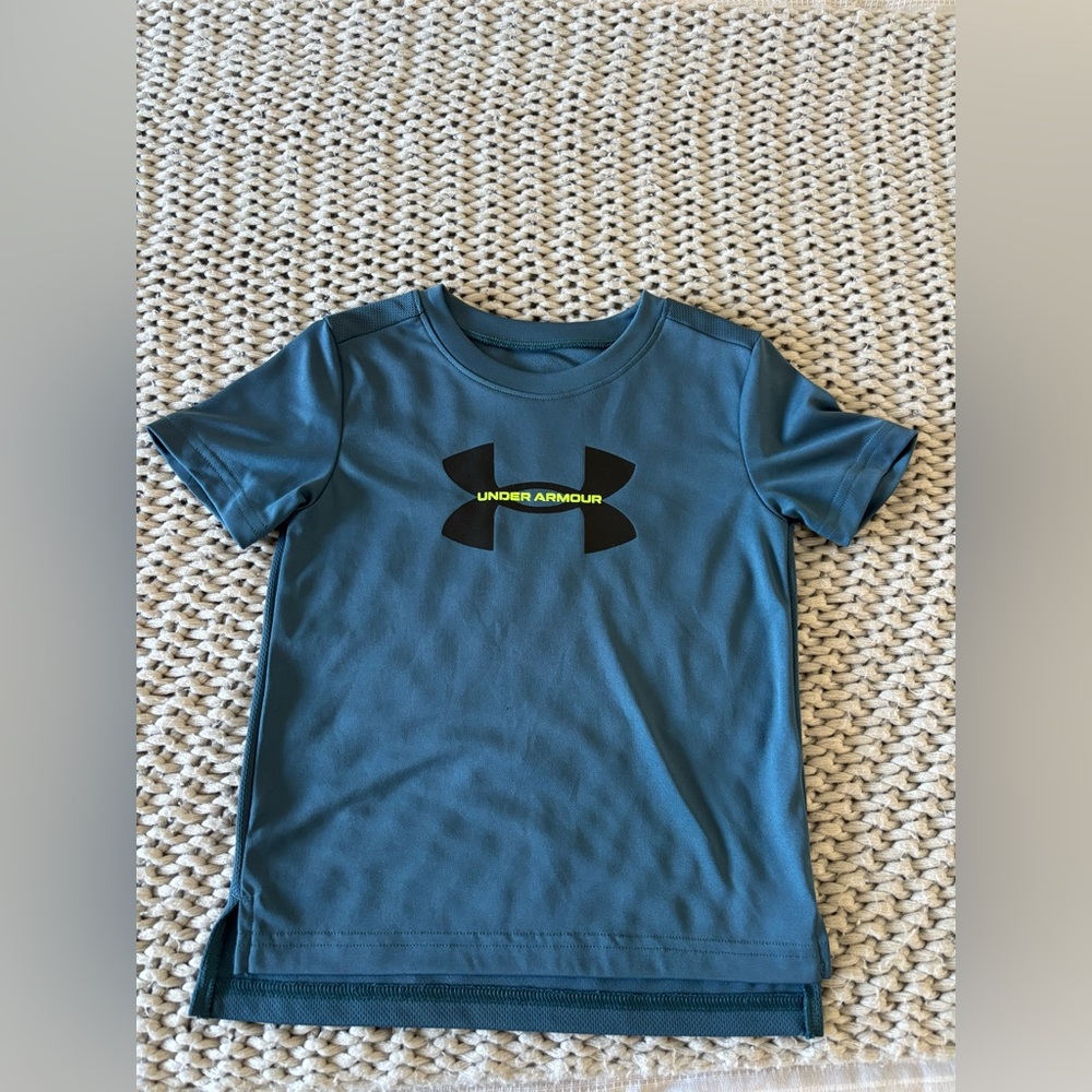 Under Armour Kids Teal T-Shirt with Logo